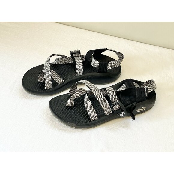 Chaco Zcloud 2 Excite B+W Comfort Adjustable Strap Womens Sz 10 JCH107966W - Picture 11 of 15
